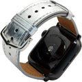 Leather Bands Compatible with Apple Watch - Metallic Italian Calfskin