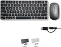 Space Gray Mac Wireless Keyboard and Mouse Combo - Dual Mode