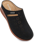 Closed Toe Clogs for Women Slip-On Mules - Comfortable All-Day Wedge