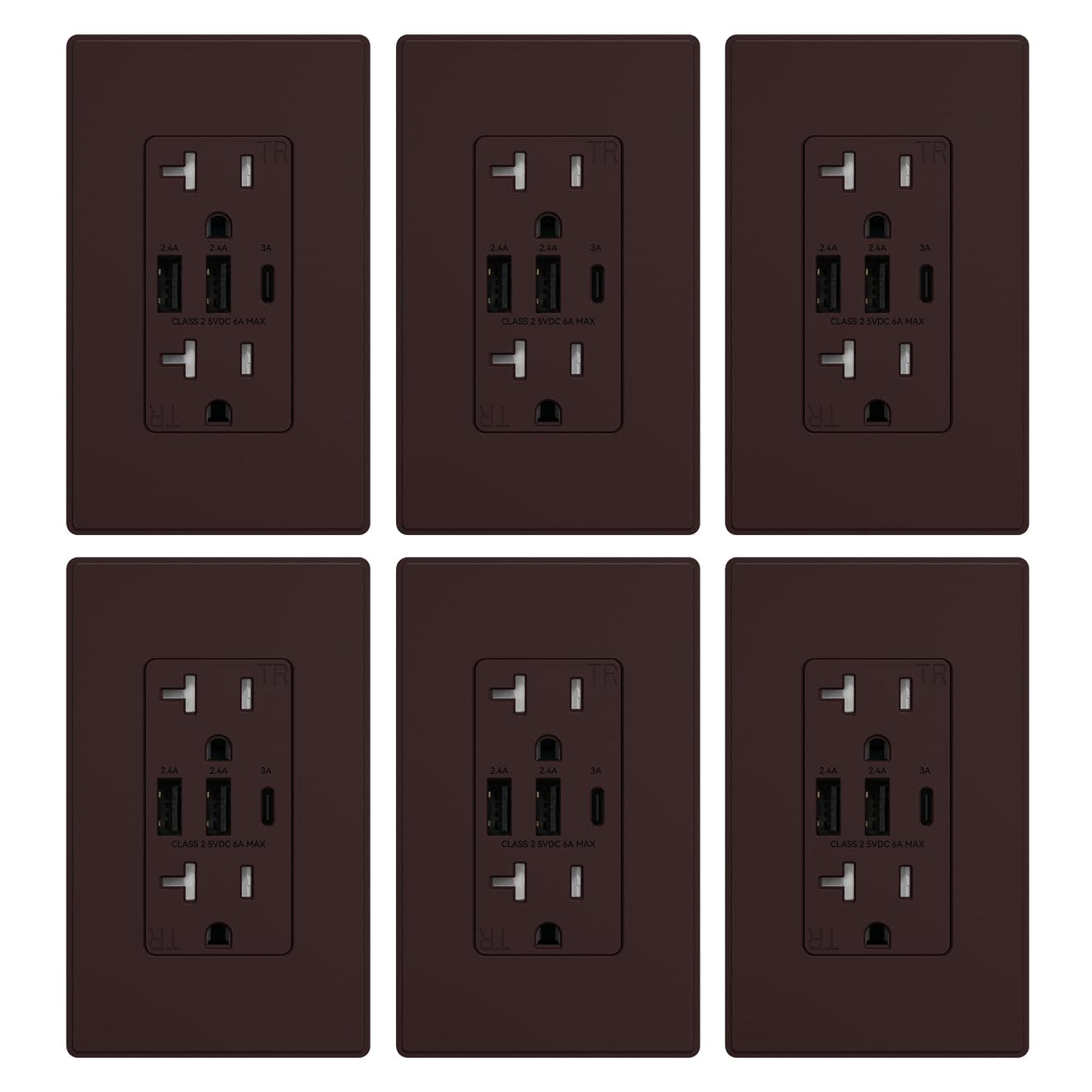 ELEGRP USB Outlets with 3 Ports for Efficient Charging Needs
