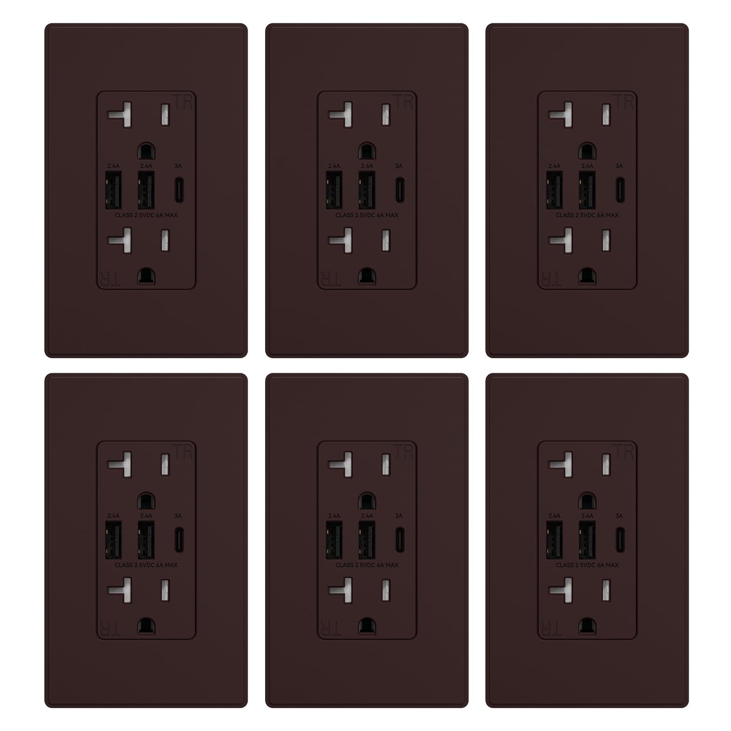 ELEGRP USB Outlets with 3 Ports for Efficient Charging Needs