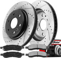 MotorbyMotor 325mm Front Brake Rotors Kit for GMC Acadia - Improved