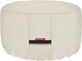 Porch Shield Fire Pit Cover 50 in - Waterproof Heavy Duty Beige