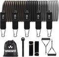 WHATAFIT Resistance Bands for Working Out - Adjustable Home Gym
