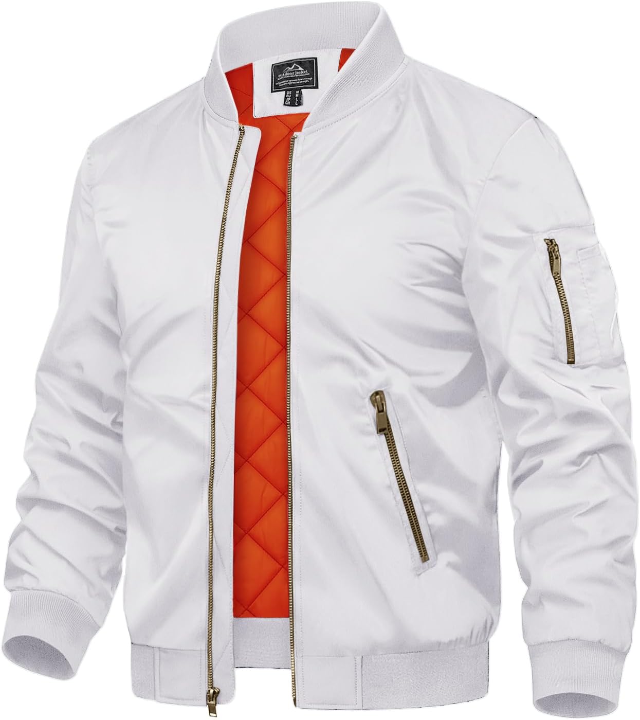 TACVASEN Men's Bomber Jacket - Stylish and Warm Windbreaker