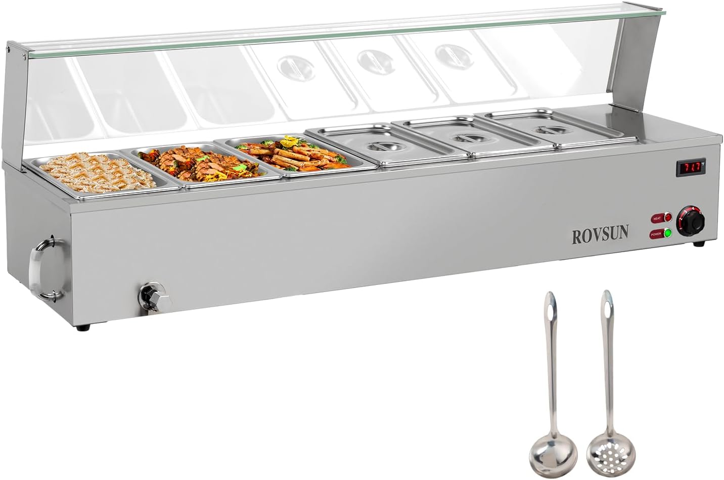 ROVSUN 48QT Electric Food Warmer for Buffets and Catering