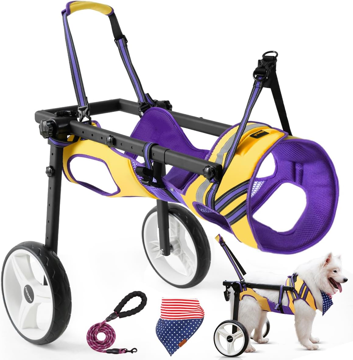 Dog Wheelchair for Back Legs - Adjustable All-Terrain Carts