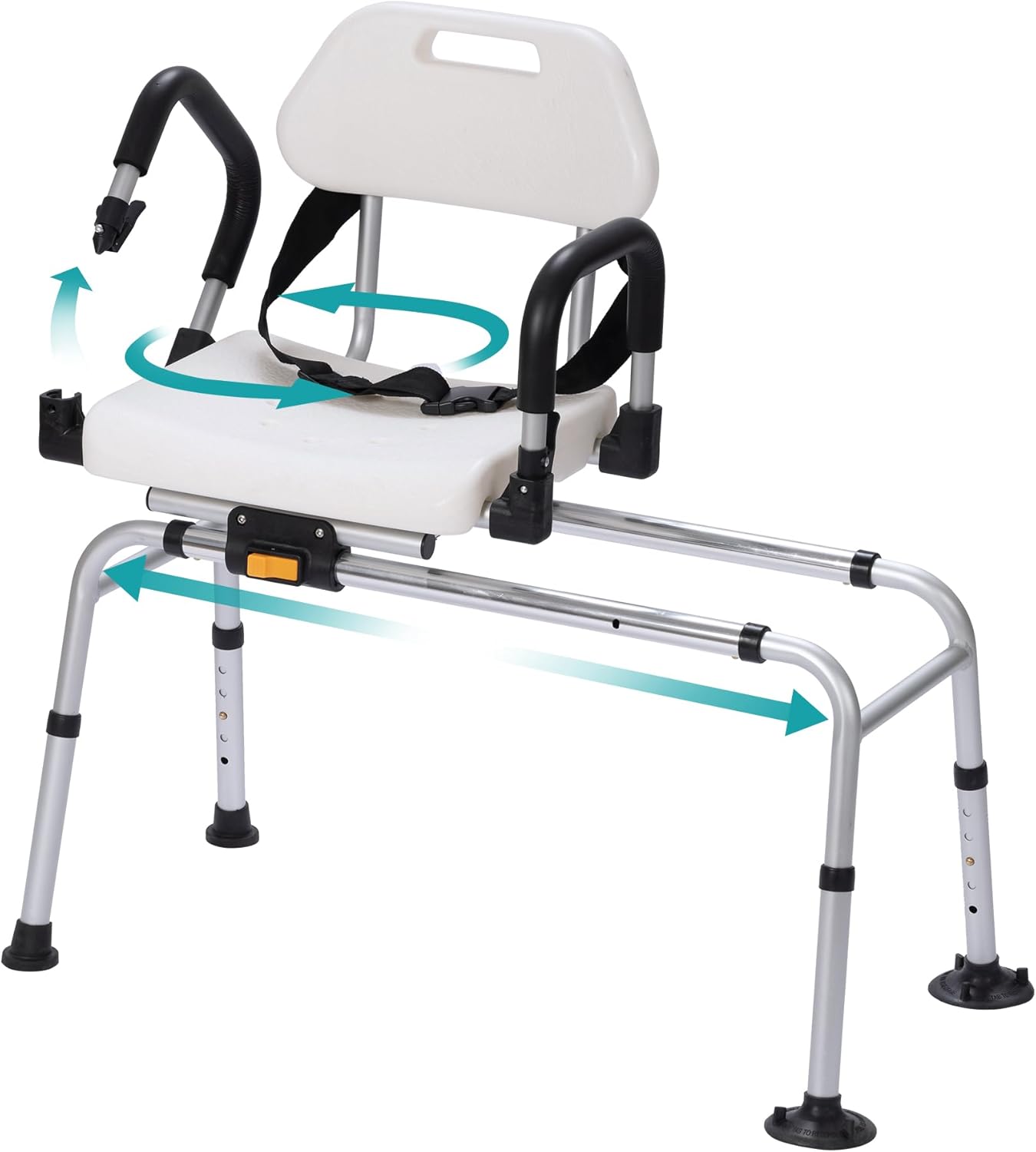 ELENKER Swivel Shower Chair - Secure & Comfortable