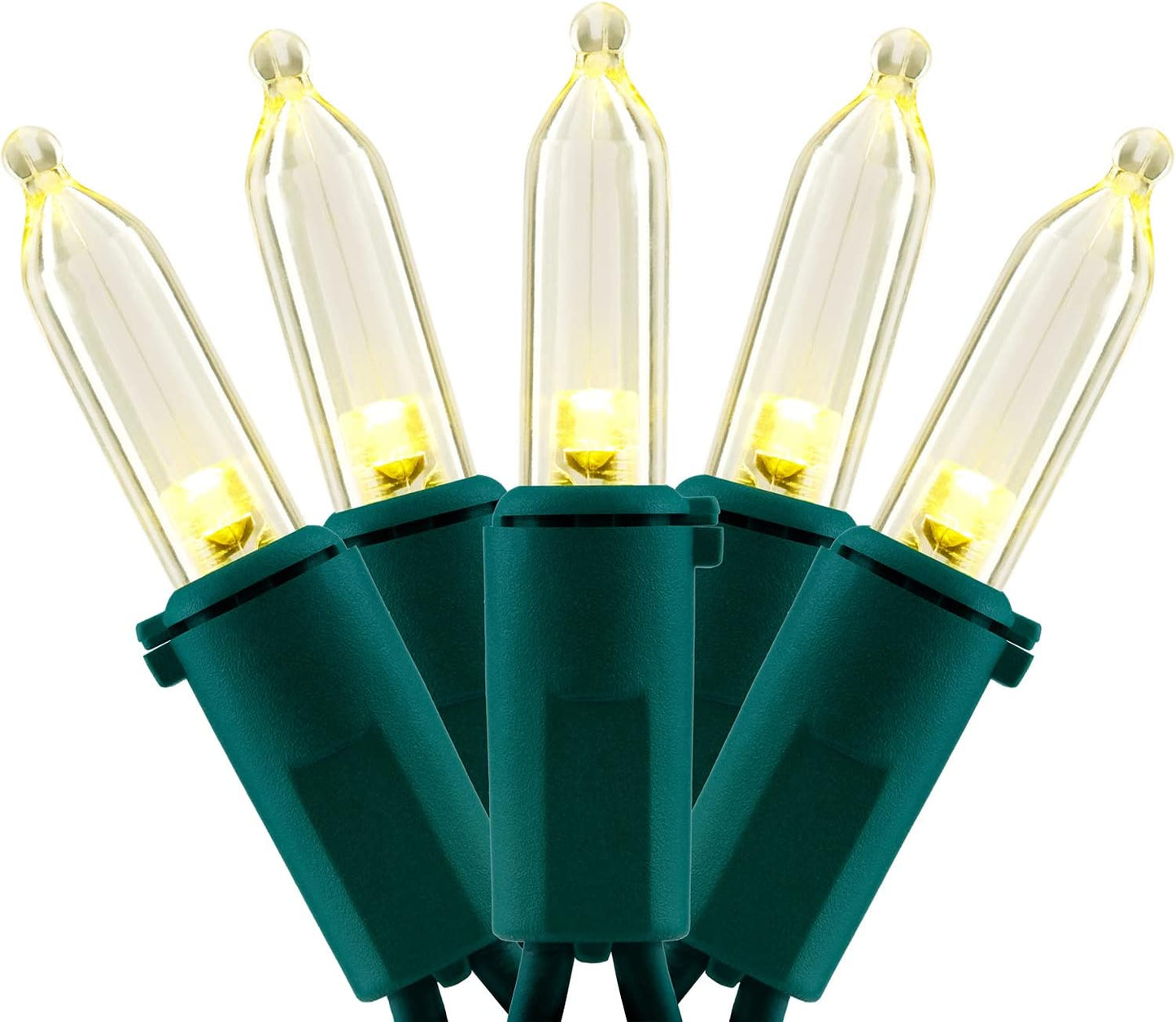 YULETIME 200 Count Warm White LED Christmas Lights for Holiday Decor