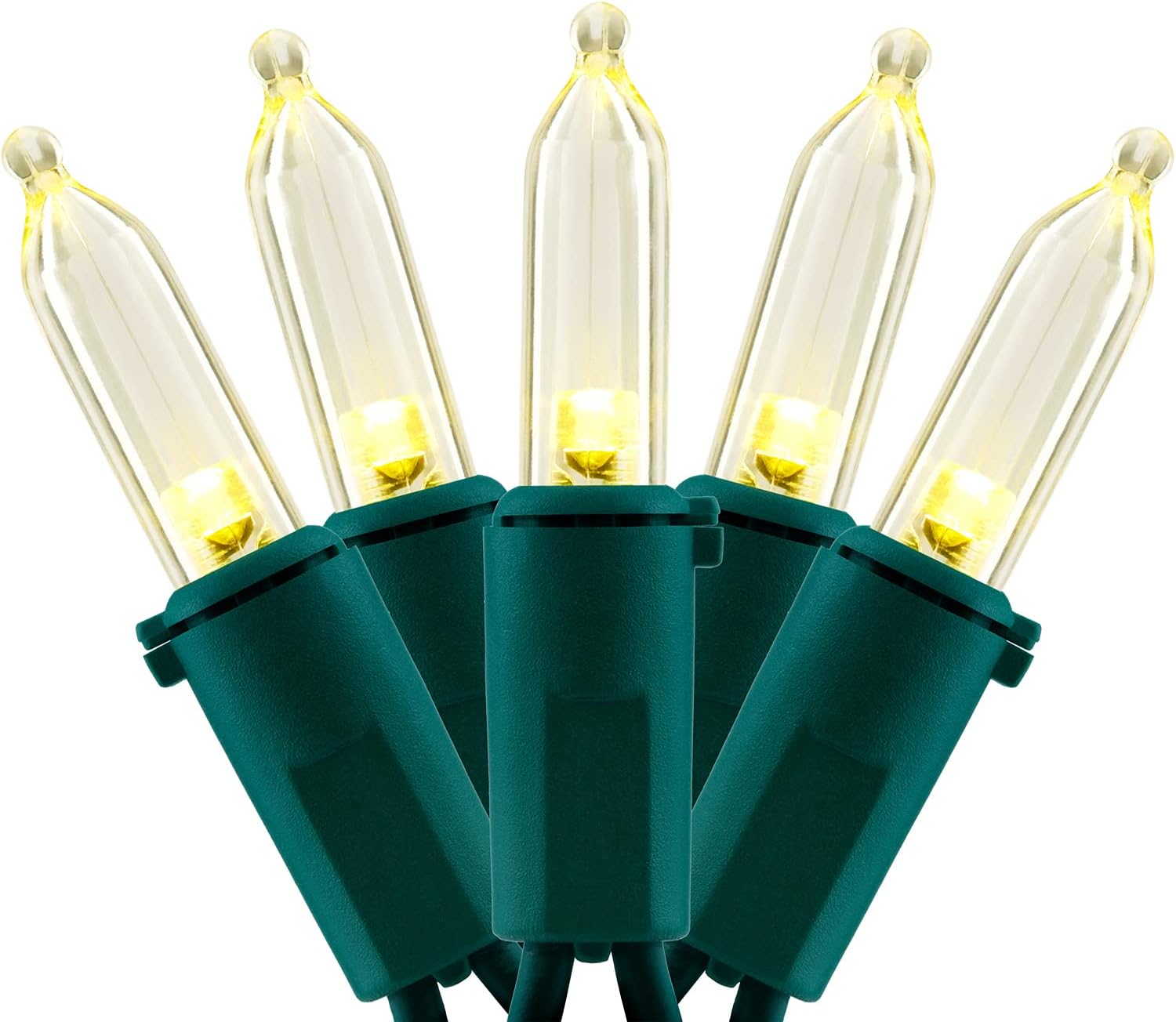 YULETIME 200 Count Warm White LED Christmas Lights for Holiday Decor