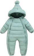 Happy Cherry Baby Winter Warm Romper Jumpsuit Hooded Snowsuit - Cozy
