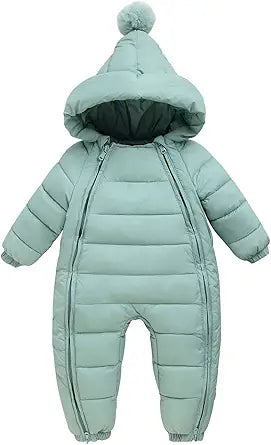 Happy Cherry Baby Boys Girls Winter Warm Romper Jumpsuit Snowsuit
