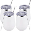 12oz Stainless Steel Wine Tumbler Set - Vacuum Insulated