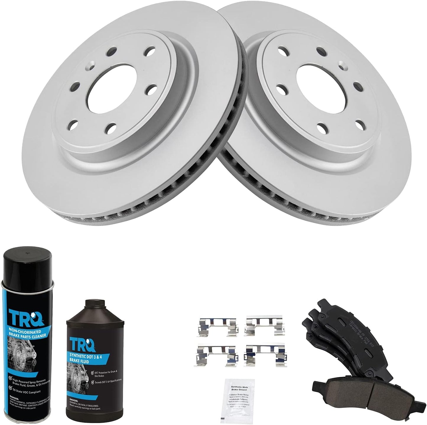 TRQ Coated Rotor & Premium Ceramic Brake Pad Front Kit Review