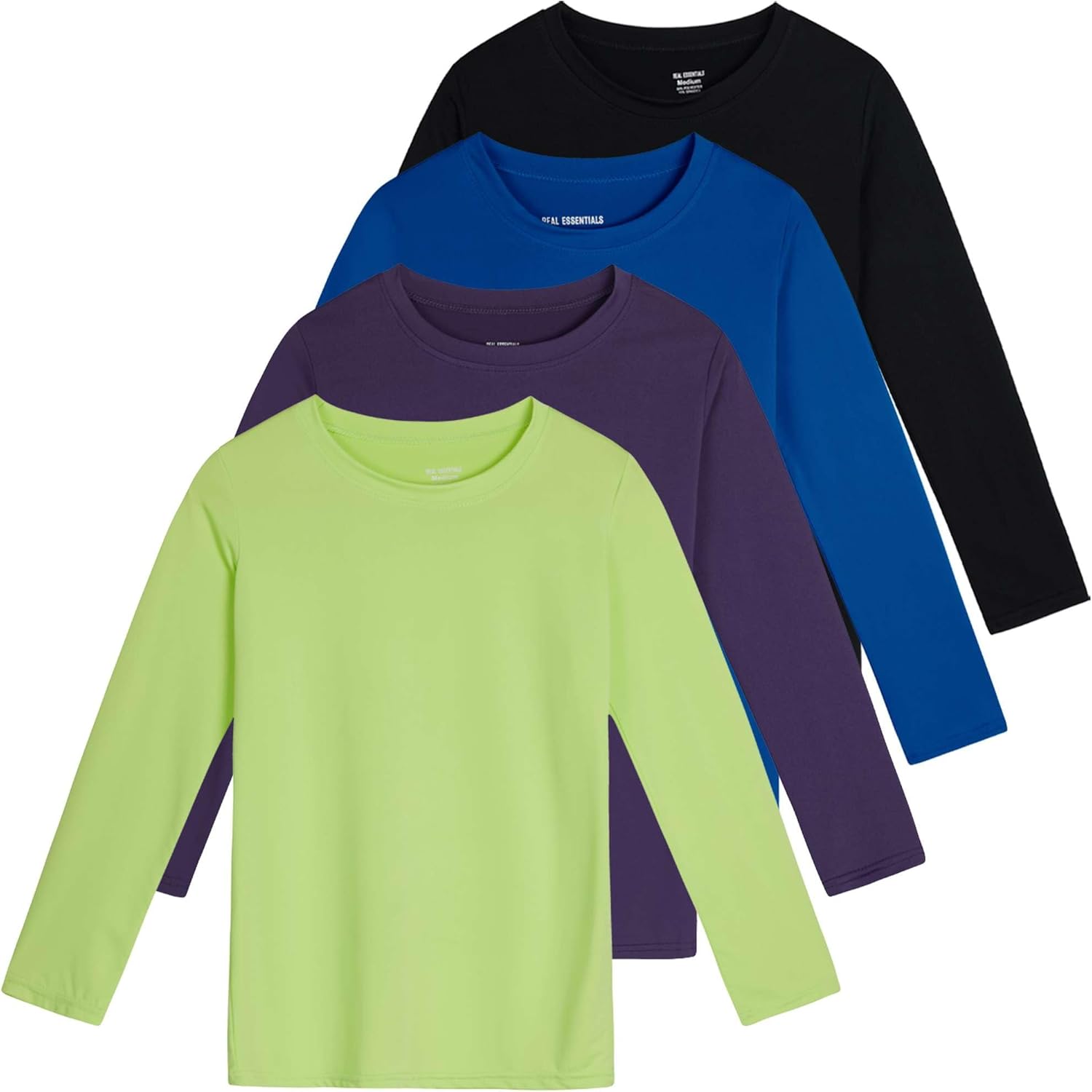 Stylish Girls Dry-Fit Long Sleeve Active Crew Neck T-Shirt Set