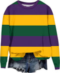 Mardi Gras Masks Graphic Sweatshirt - Trendy Carnival Style!
