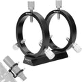 Guiding Scope Rings with Finder Dovetail Mounting Plate - Adjustable