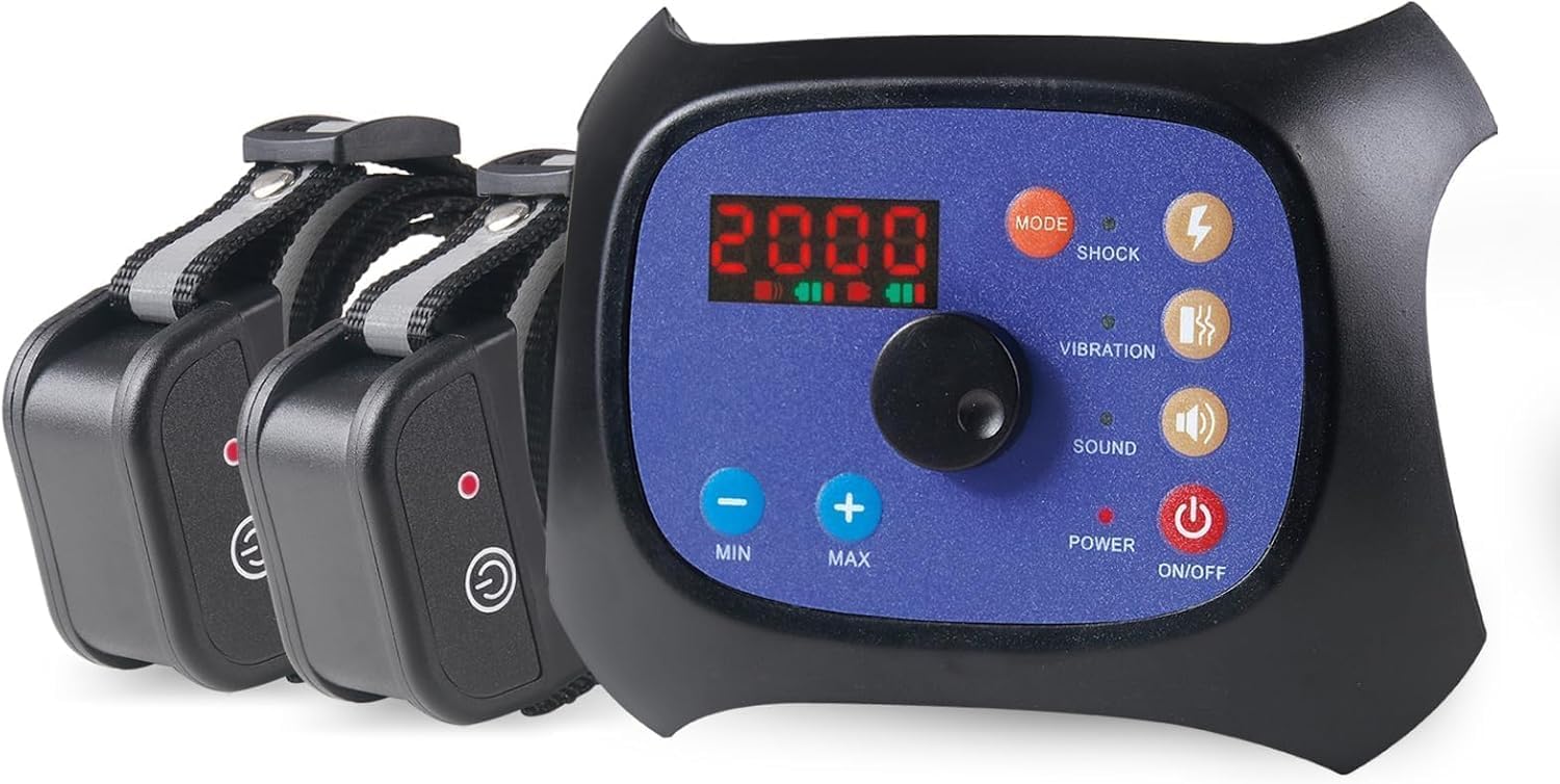 Plkm Wireless Dog Fence & Training Collar: 2-in-1 System