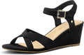 Women's Wendy Low Wedge Sandals - 2.5in Espadrille Ankle Strap