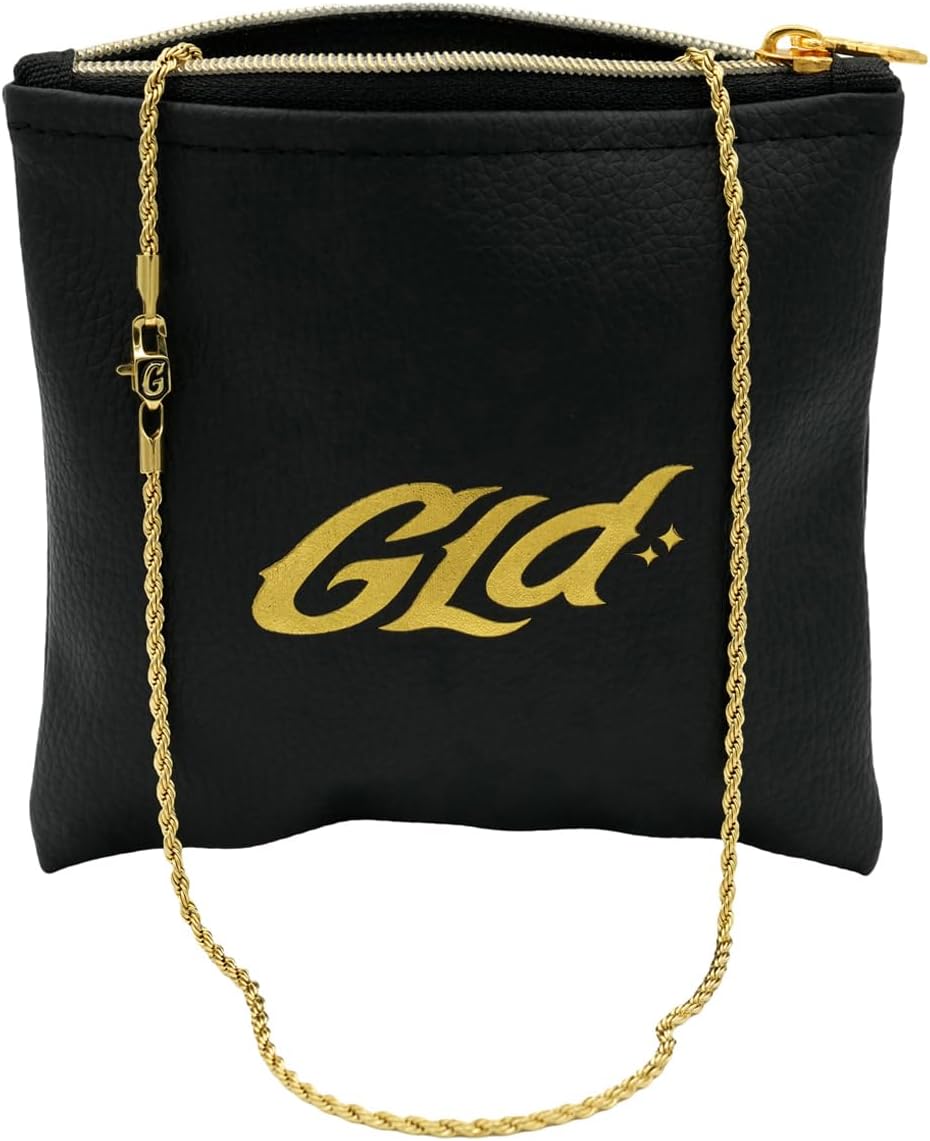 GLD Rope Chain - Gold-Plated with Snatch-Proof Clasp & Pouch