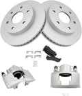 TRQ Front Brake Pad & Rotor Kit Compatible with 2000 Chevrolet Tahoe