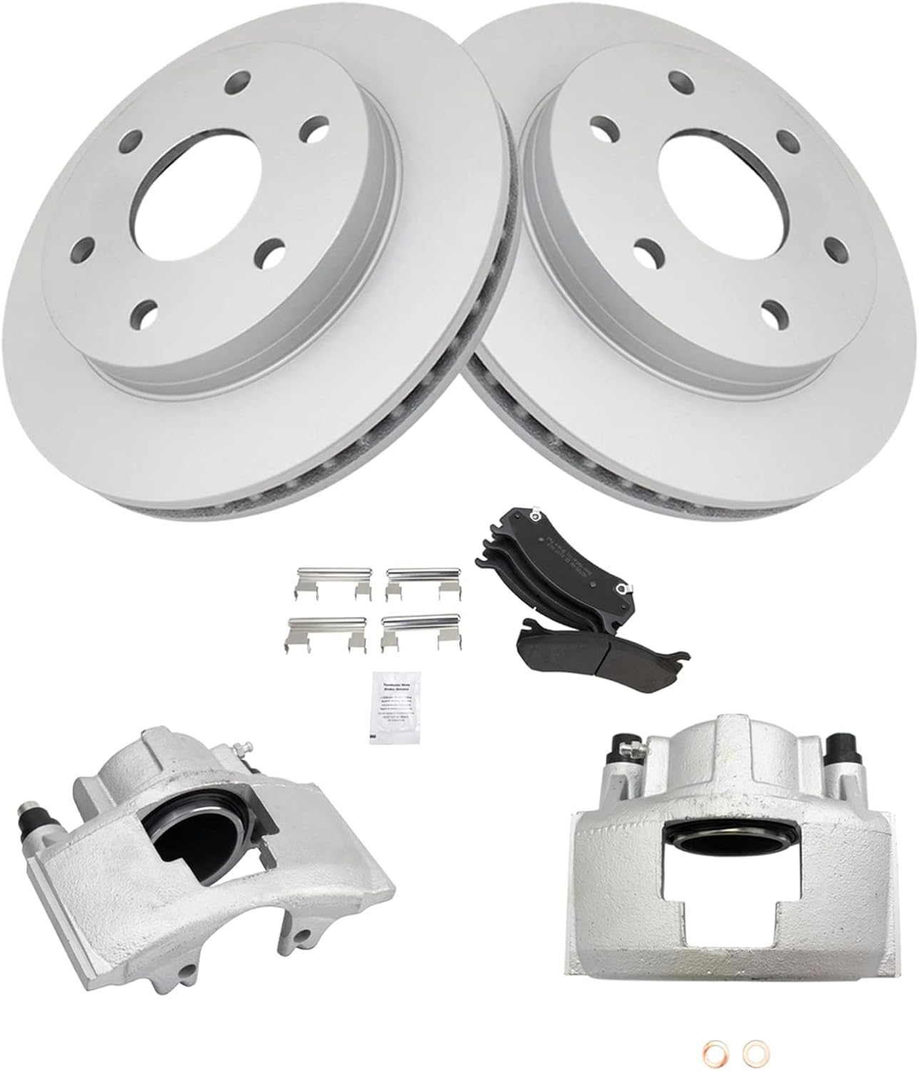 TRQ Front Brake Pad & Rotor Kit for 2000 Chevrolet Tahoe