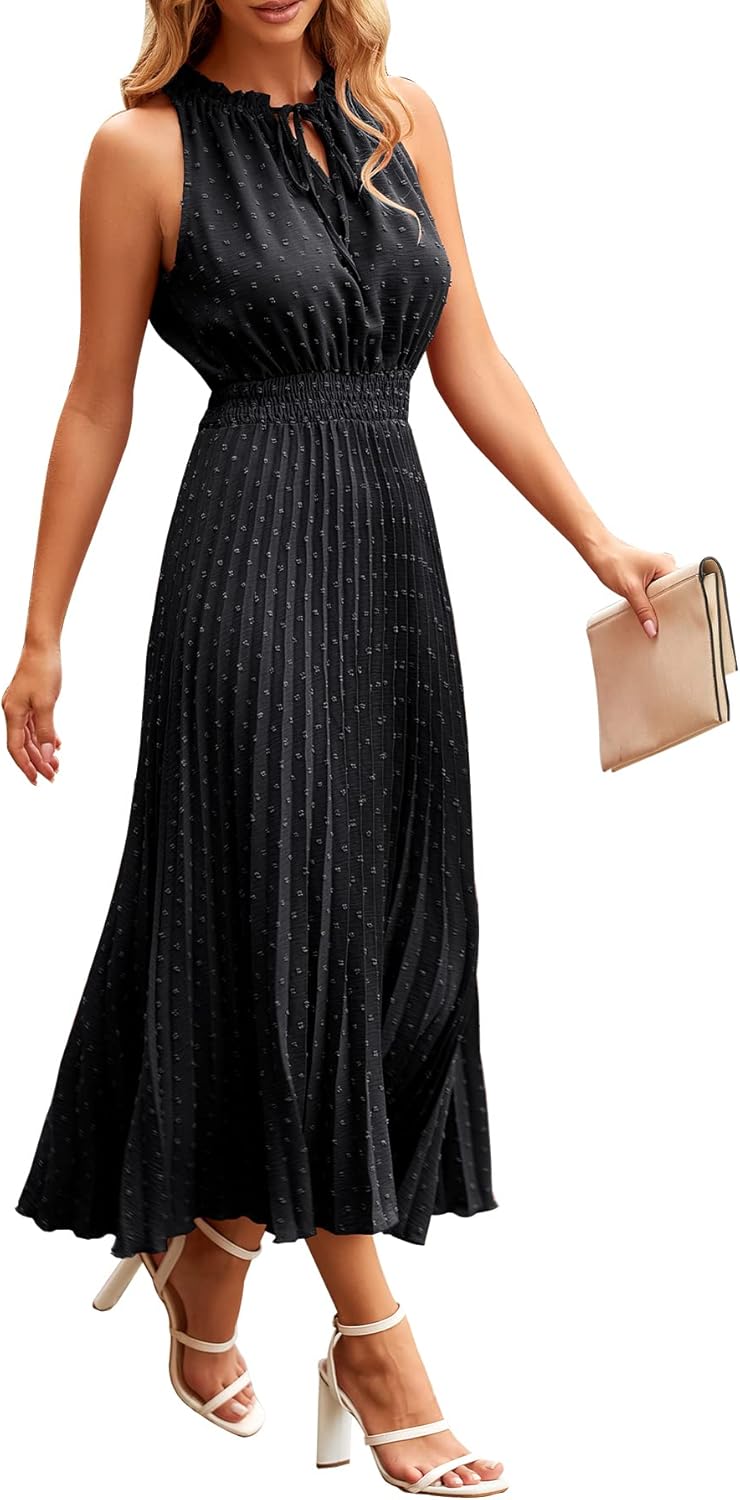 Stylish Midi Summer Dresses for Women - Casual V Neck Design