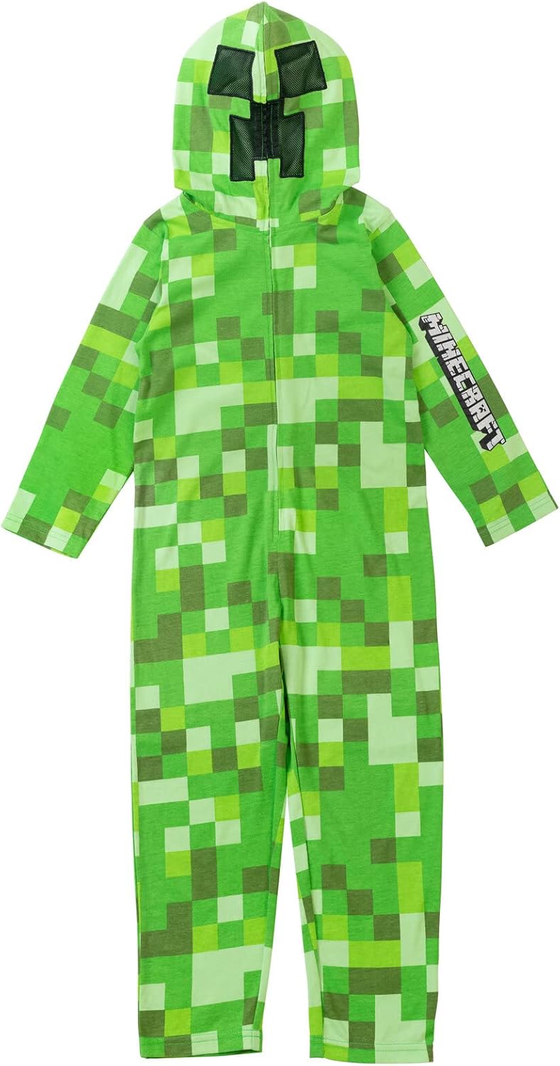 Minecraft Creeper Coverall for Kids - Stylish and Fun Costume
