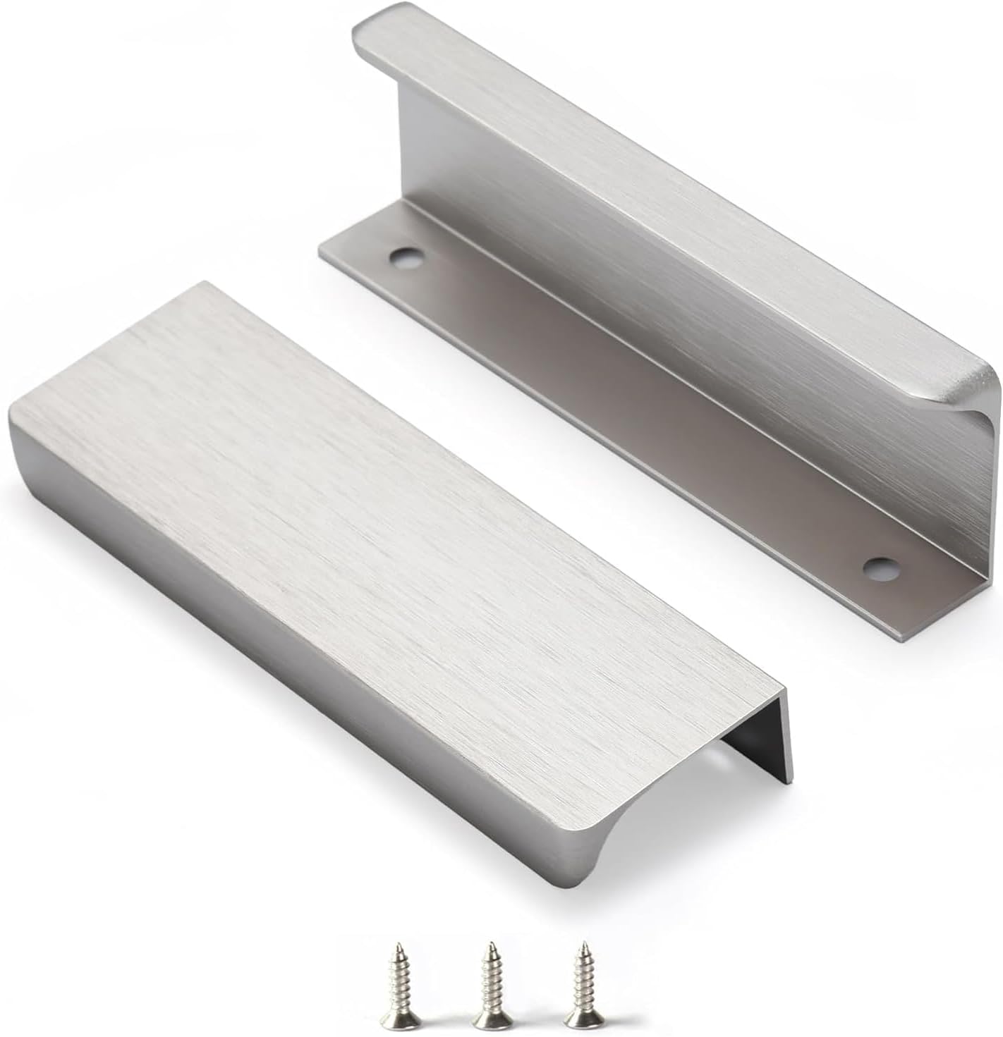 Satanga Edge Nickel Finger Pull for Cabinets - Modern Design