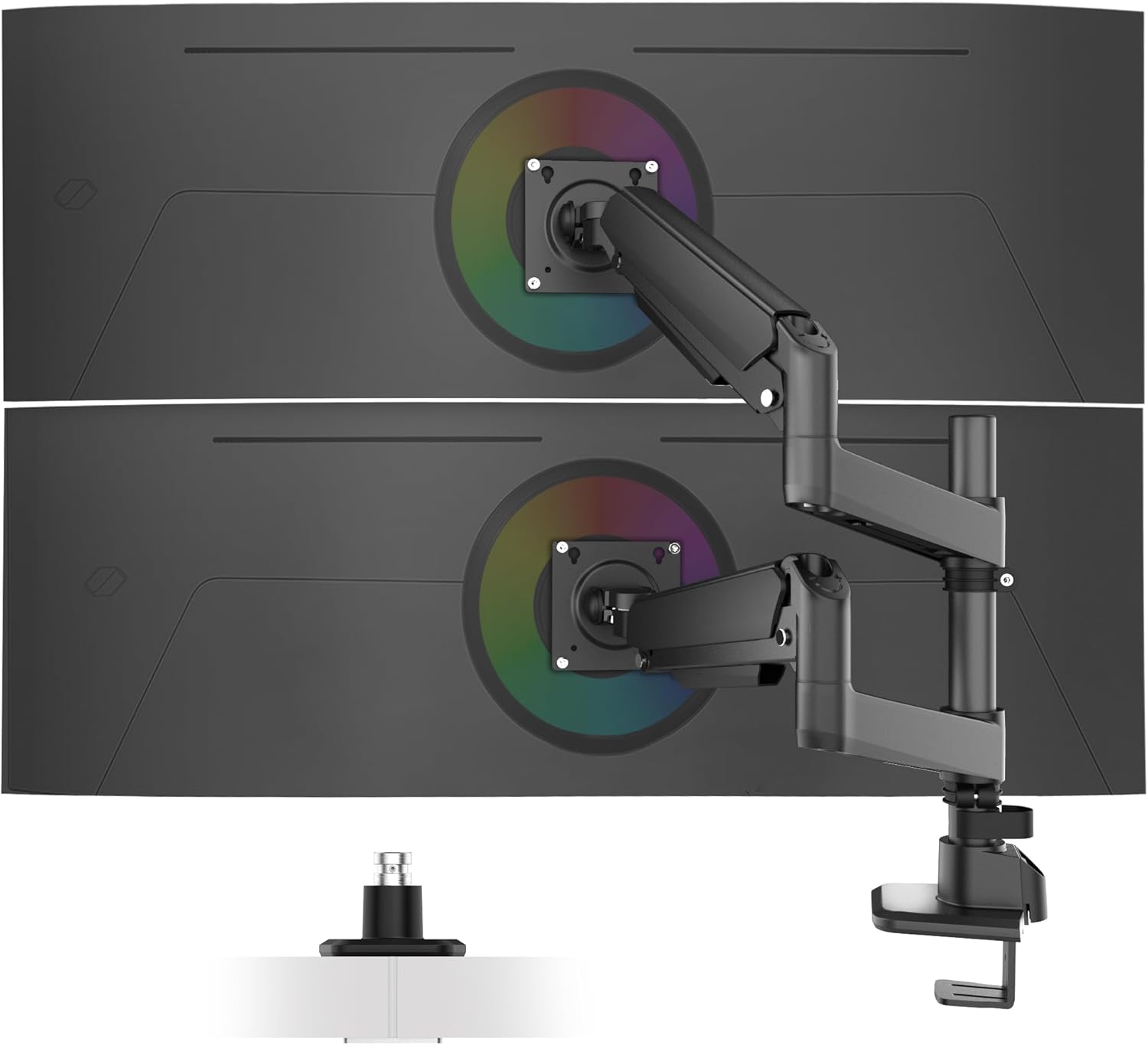 Dual Monitor Arm for 13-49 Inch Ultrawide Screens, Heavy Duty