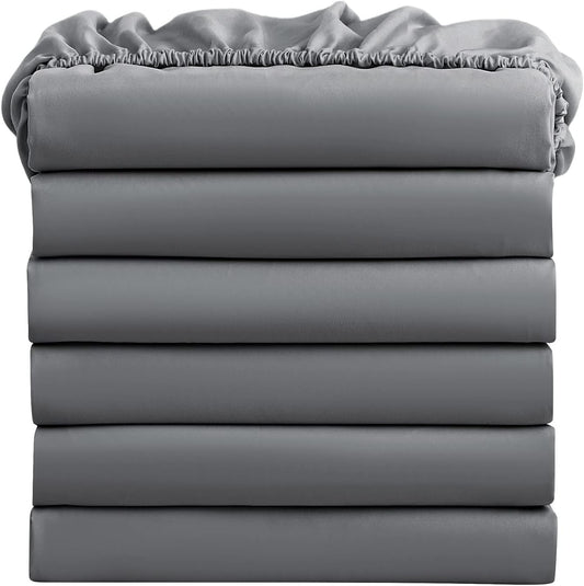 FreshCulture Twin Fitted Sheets - Soft Microfiber Deep Pocket Pack