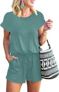 Rompers for Women Casual One Piece T Shirt Short Pants Jumpsuit