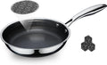 8 in Non Stick Frying Pan - Hybrid Ceramic Stainless Steel Skillet