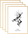18x24 Oak Poster Frame Set of 4 for Photos and Art Prints