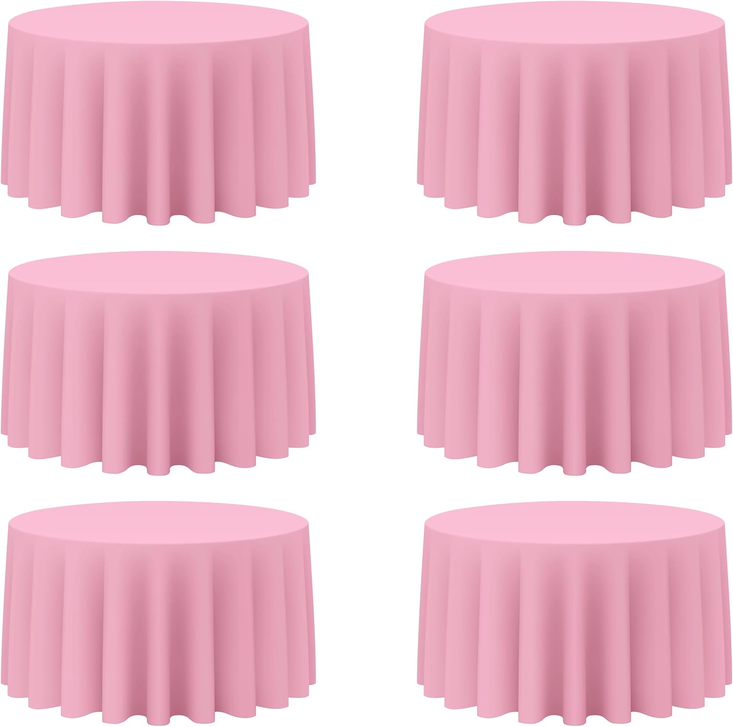 Premium 120 Inch Pink Round Tablecloths for Elegant Events