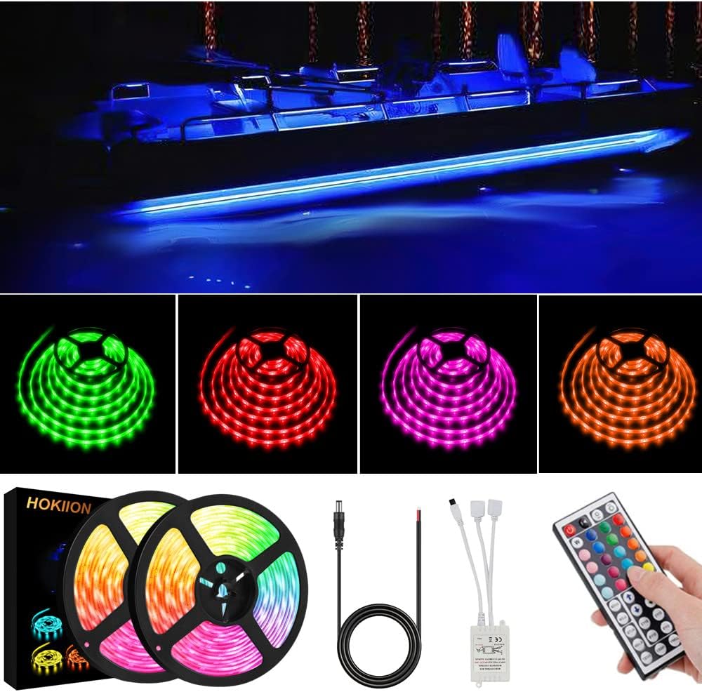 LED Boat Strip Lights for Pontoon Fishing and Night Use