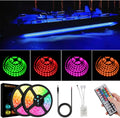 LED Boat Strip Lights 50FT Multi-Color Marine Pontoon Lights