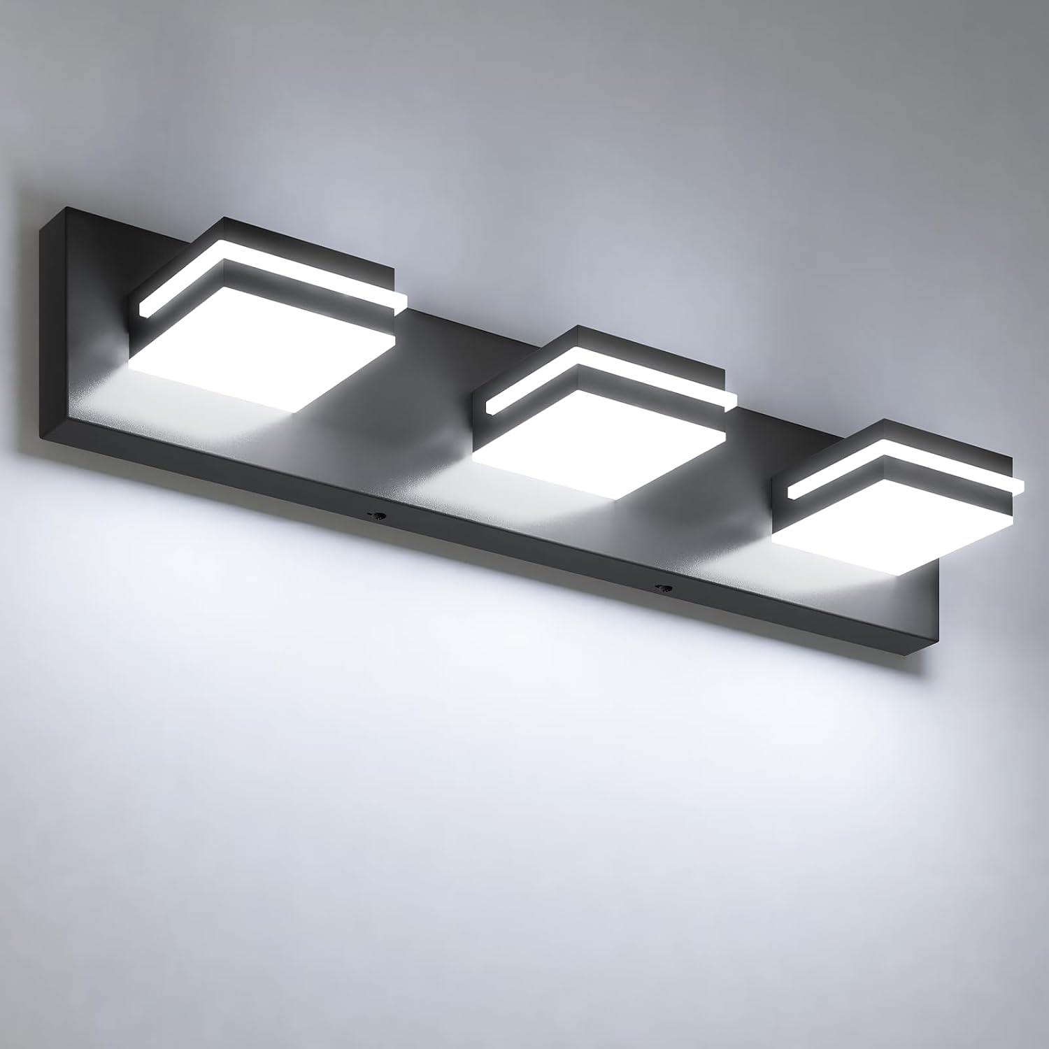 Modern Bathroom Vanity Light Fixtures with 360 Rotatable Heads