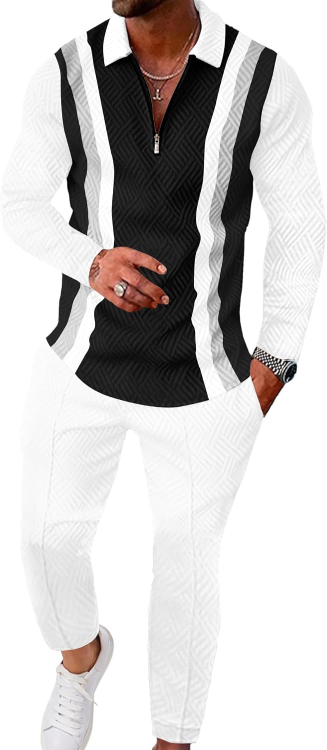 UOUA Mens 2 Piece Set Casual Outfits for Every Occasion