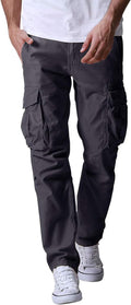 Match Men's Casual Wild Cargo Pants for Men - 100% Cotton Regular Fit
