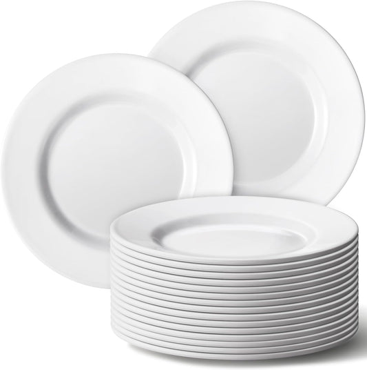 Hushee 24 Pack 7 Inch White Dessert Plates for Every Occasion