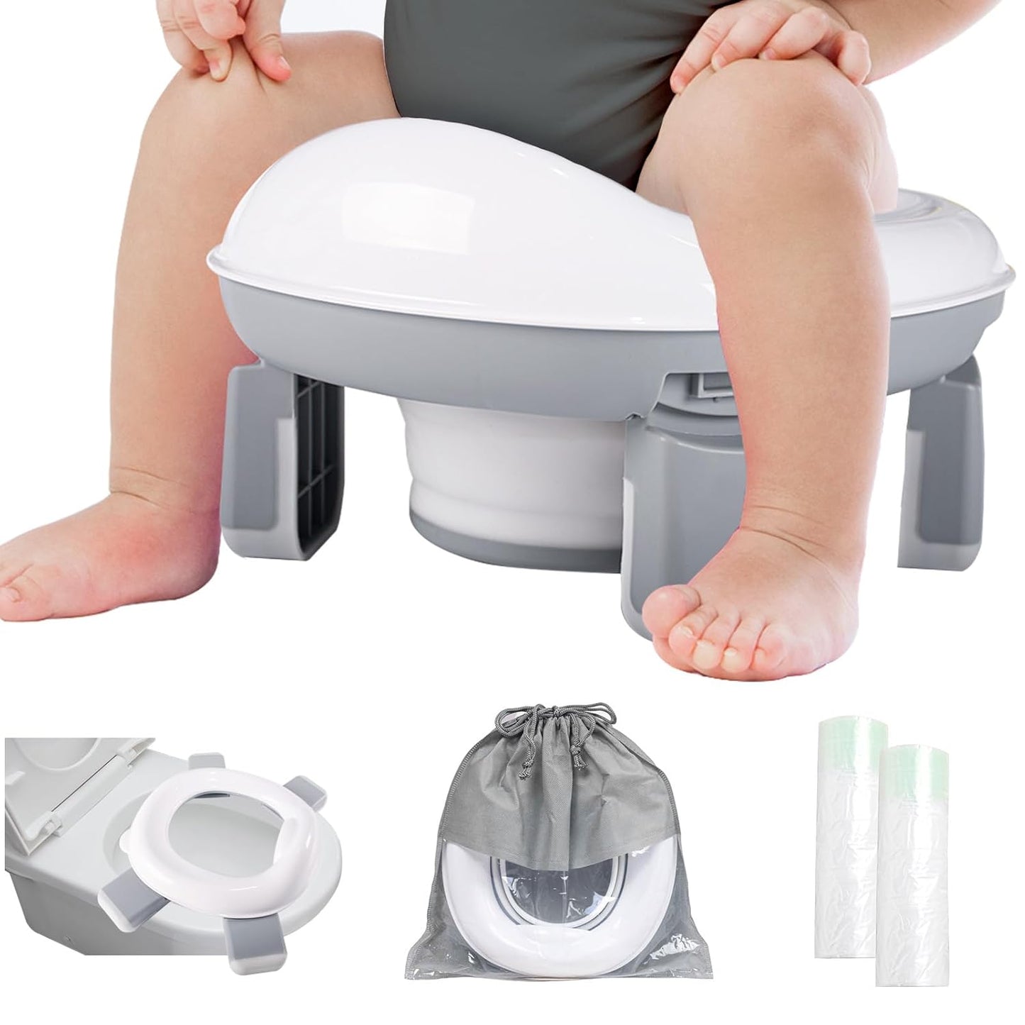 Leakproof Travel Potty: 2-in-1 On-the-Go Solution