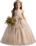 Girls Pageant Princess Flower Dress - Lace Sequin Ball Gown Special