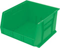 Stackable Green Storage Bins 18in x 16in x 11in - 3-Pack