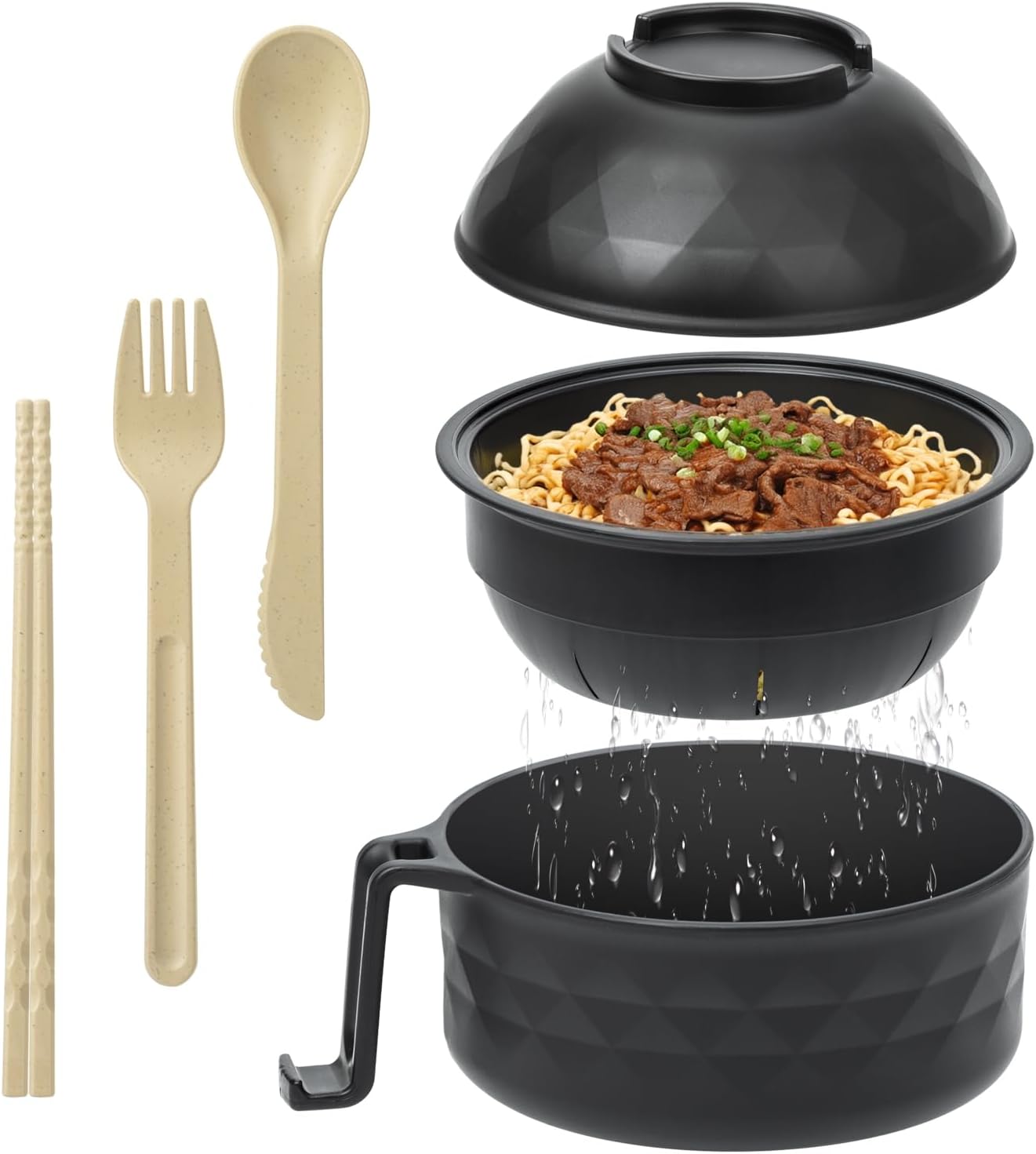 BPA-Free Ramen Cooker Bowl for College Dorms - MUUBOOX