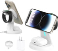 Wireless Charger Compatible with Mag-Safe 3-in-1 Charging Station