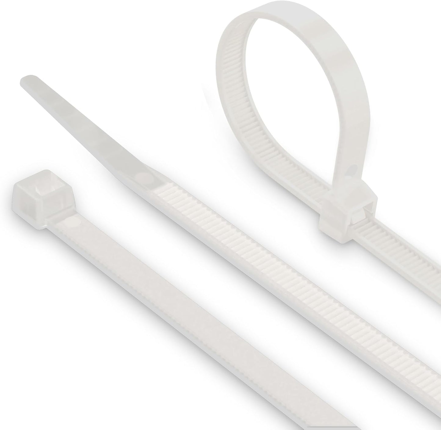 THE CIMPLE CO 21 Inch White Nylon Zip Ties for All Needs
