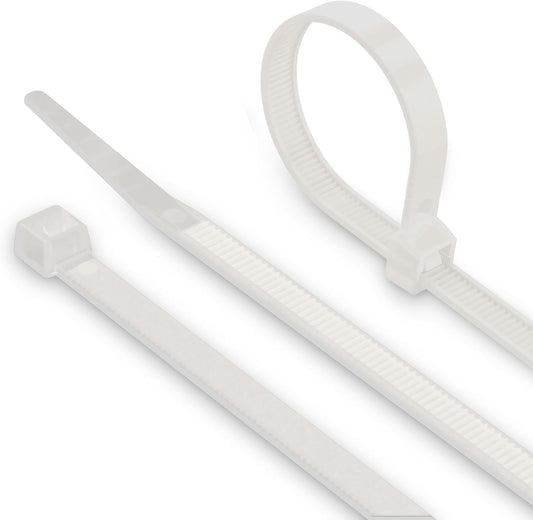 THE CIMPLE CO 21 Inch White Nylon Zip Ties for All Needs