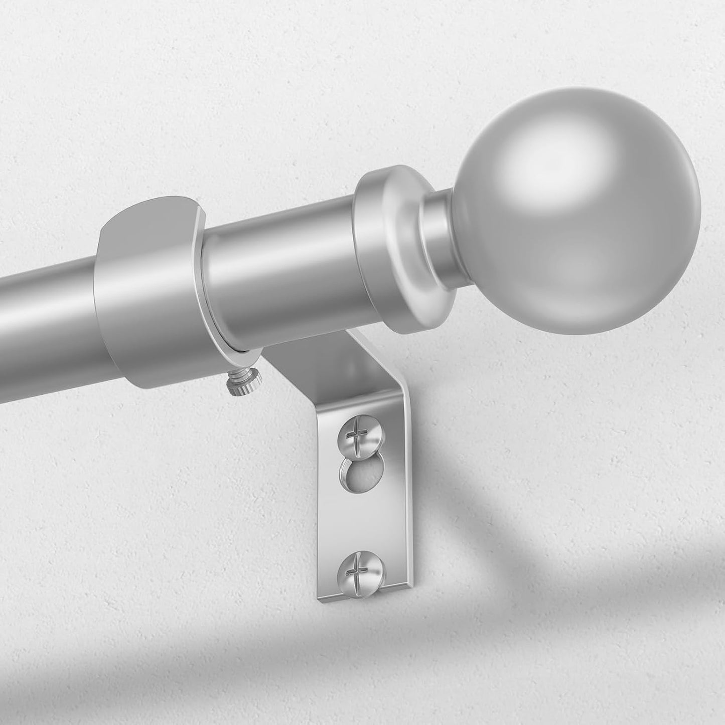 Extra Long Curtain Rods for Windows 120 to 170 Inch, Silver