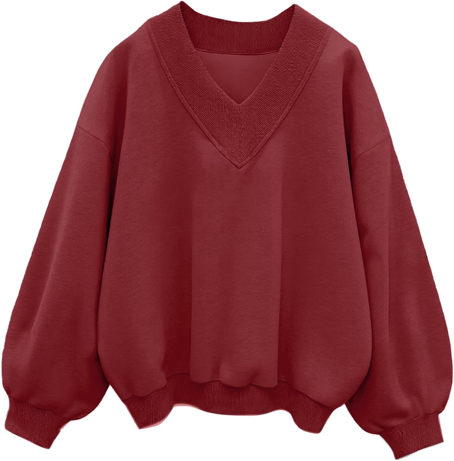 Hilinker Womens V Neck Oversized Sweatshirts for Casual Style
